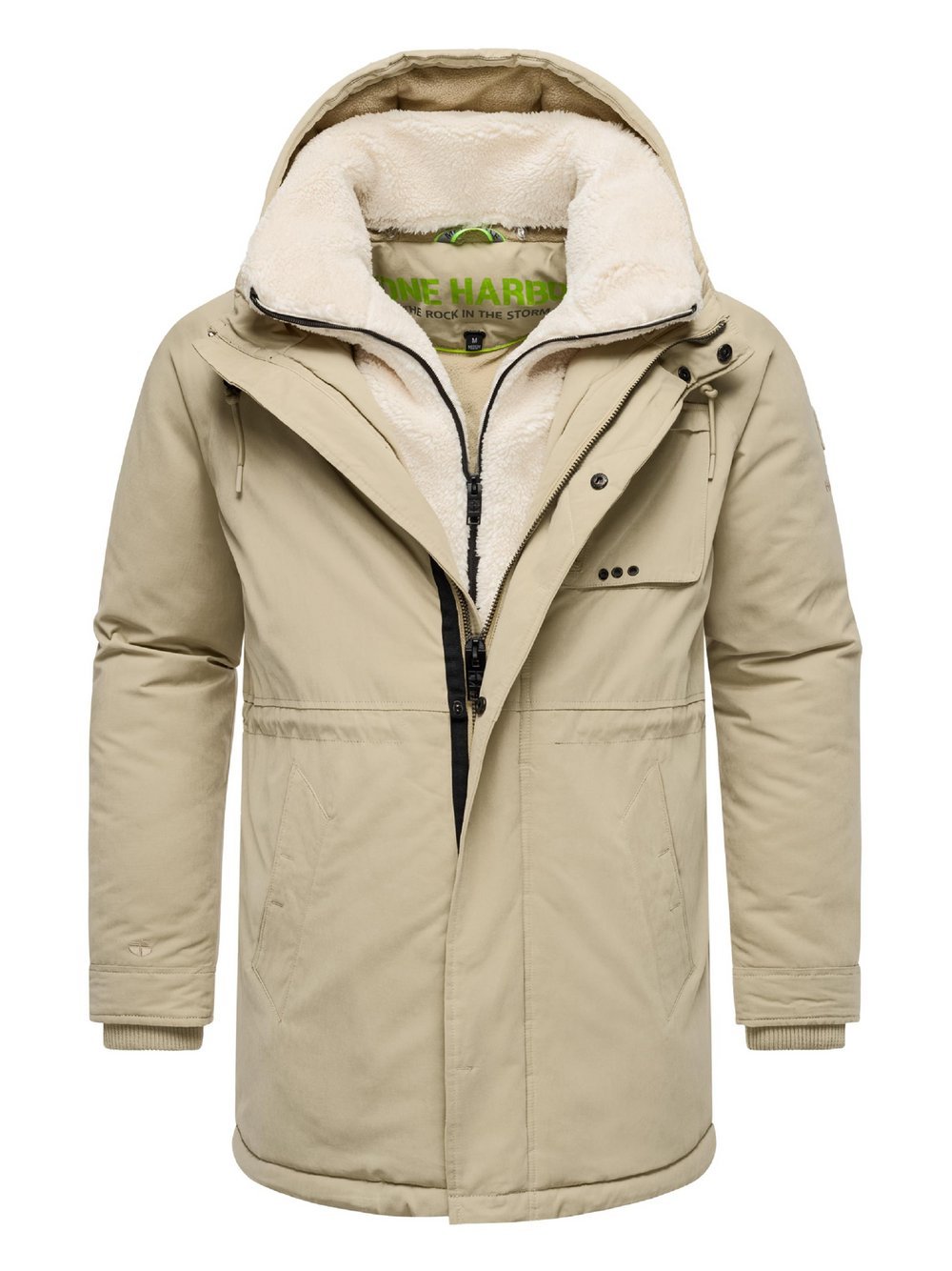 STONE HARBOUR Kurzmantel Herren beige, XXXL