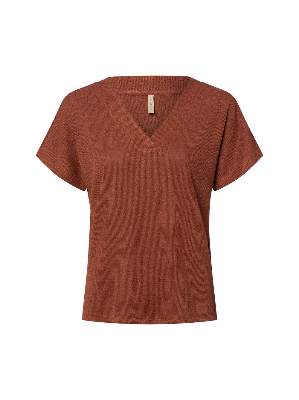 soyaconcept® Strick-Shirt Damen Feinstrick braun, M