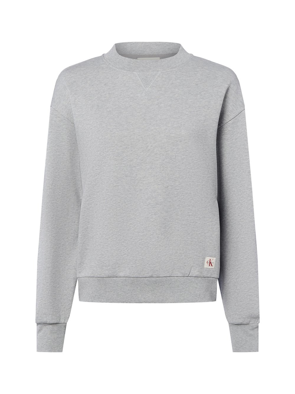 Calvin Klein Jeans Sweatshirt Damen Baumwolle grau meliert, L