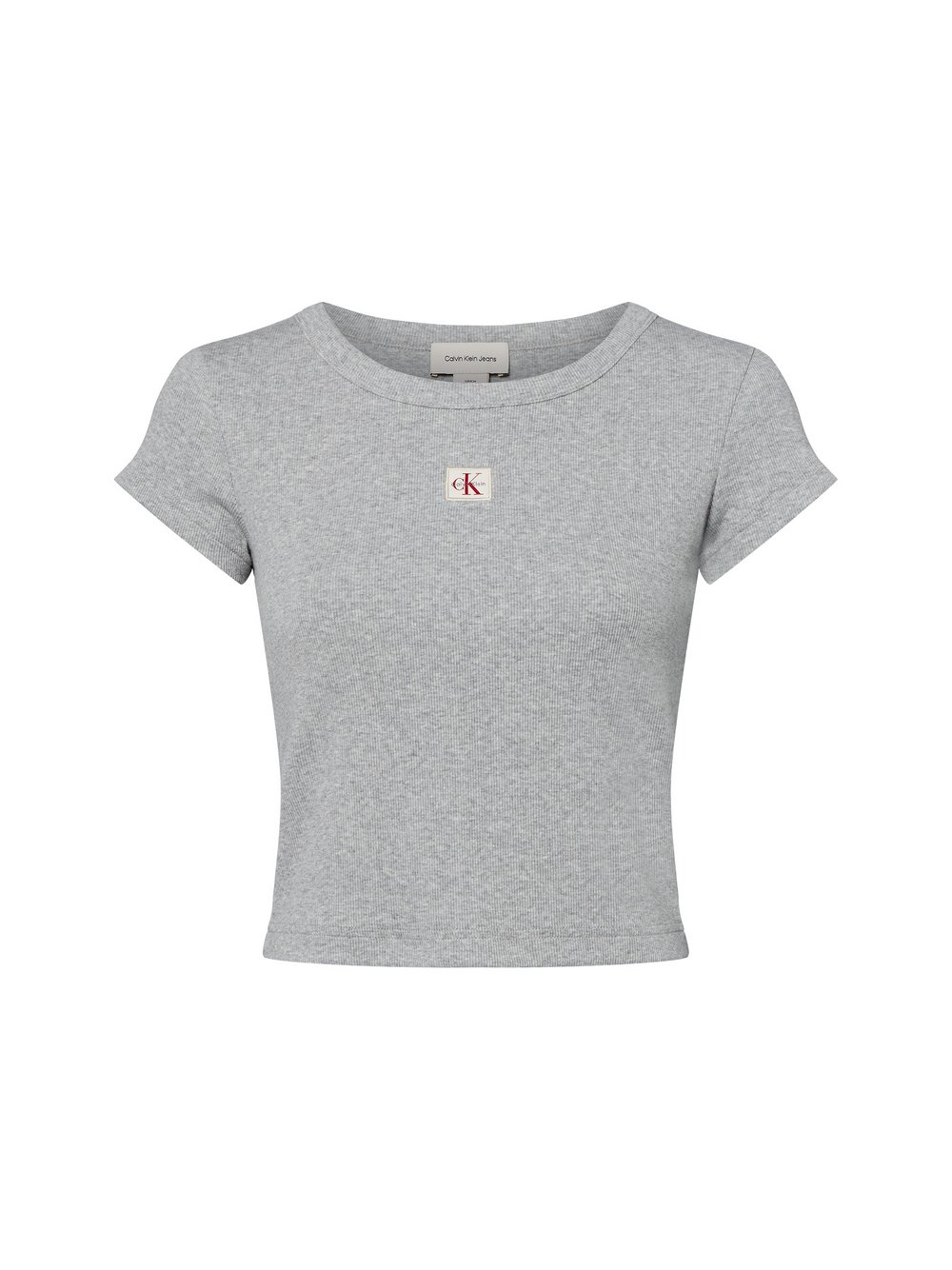 Calvin Klein Jeans T-Shirt Damen Baumwolle grau meliert, M