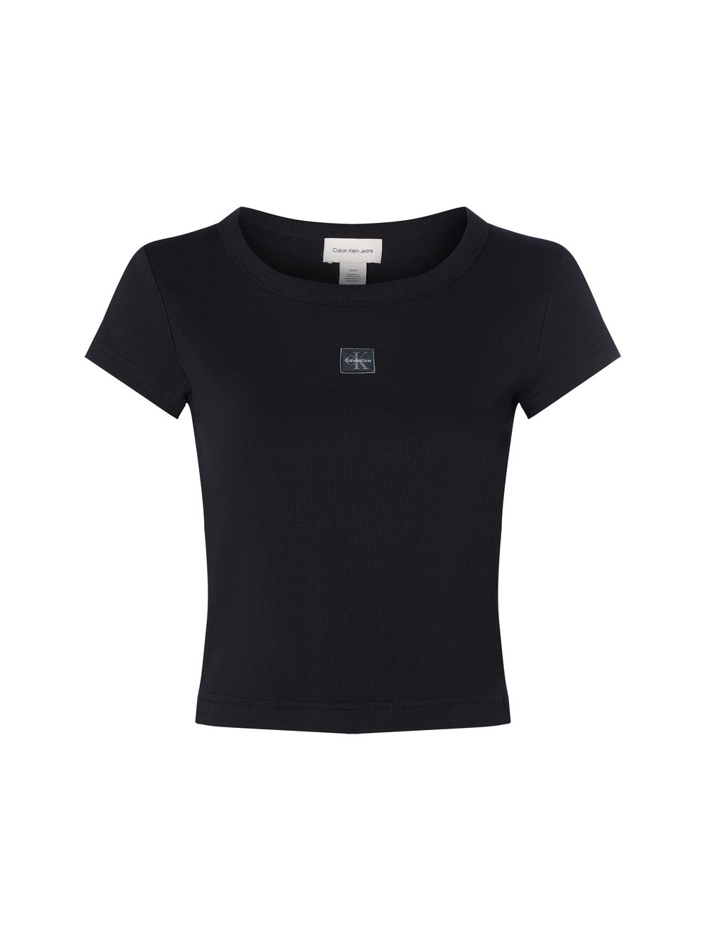 Calvin Klein Jeans T-Shirt Damen Baumwolle schwarz, XS