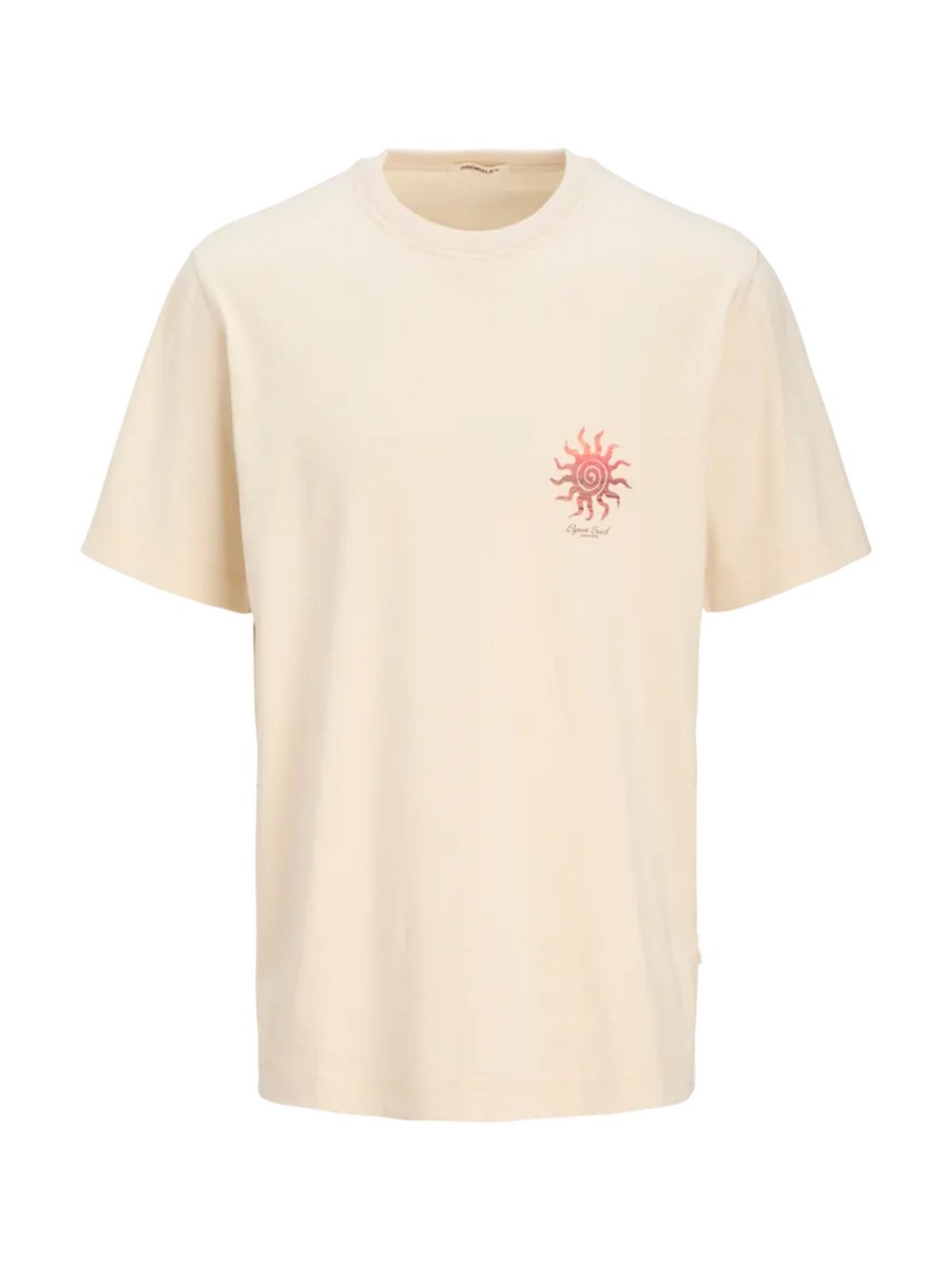 Thumbnail - Jack & Jones Junior T-Shirt Jungen Baumwolle beige bedruckt, 152