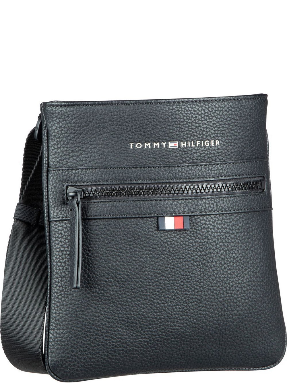Tommy Hilfiger Umhängetasche, Anderes Herren Kunstleder schwarz, ONE SIZE