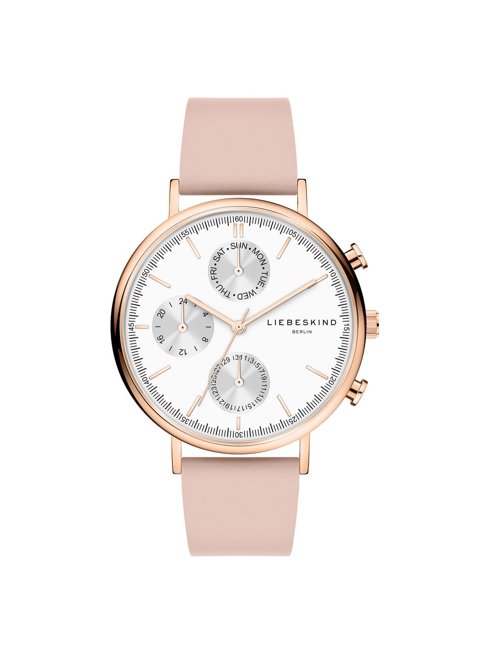 Liebeskind Berlin The Black Multifunktion Damen Leder rosa, ONE SIZE