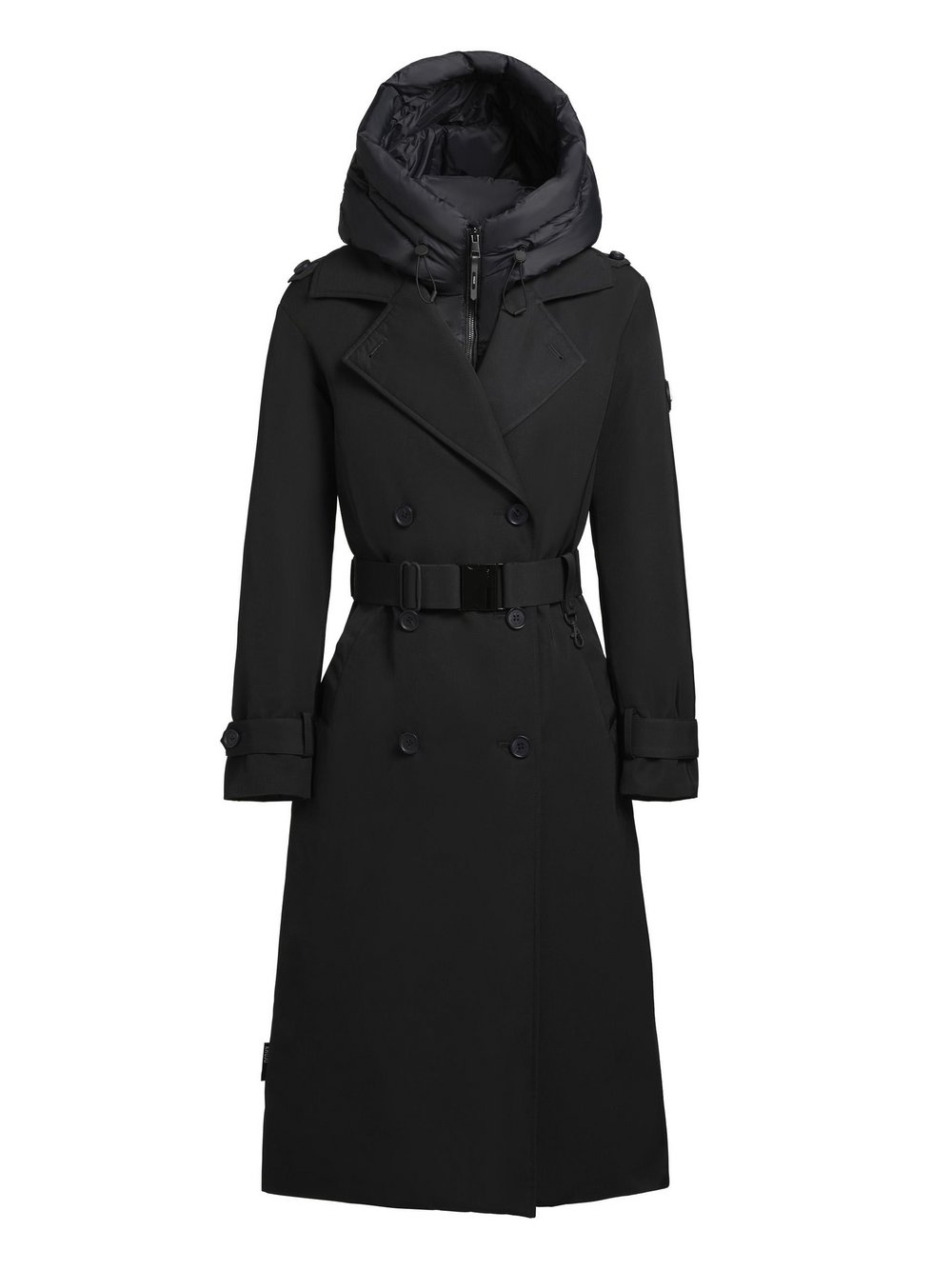 Khujo Trenchcoat Damen schwarz, XL