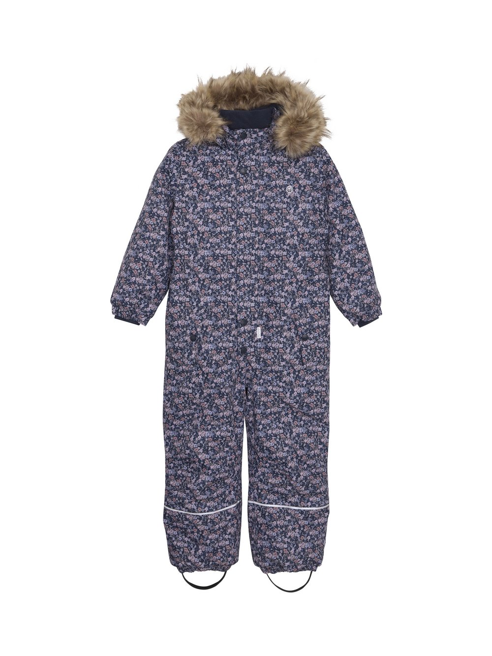 Minymo Schneeoverall Mädchen blau gemustert, 104