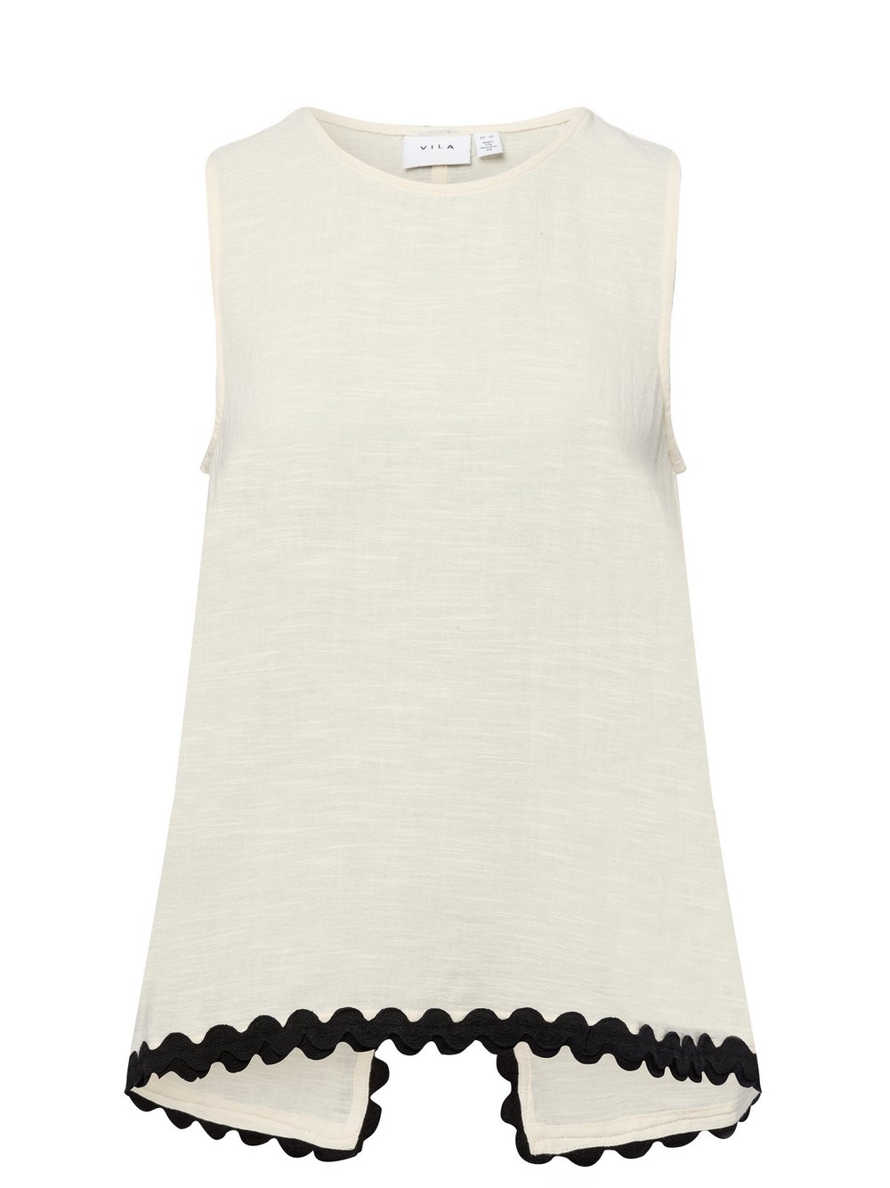 Vila Top Damen Baumwolle beige meliert, 38