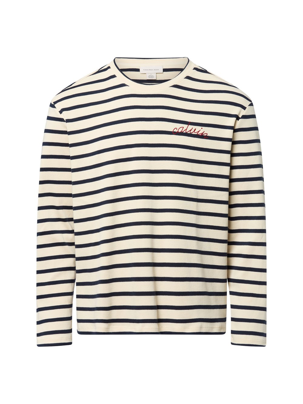 Thumbnail - Calvin Klein Jeans Langarmshirt Herren Baumwolle mehrfarbig gestreift, M