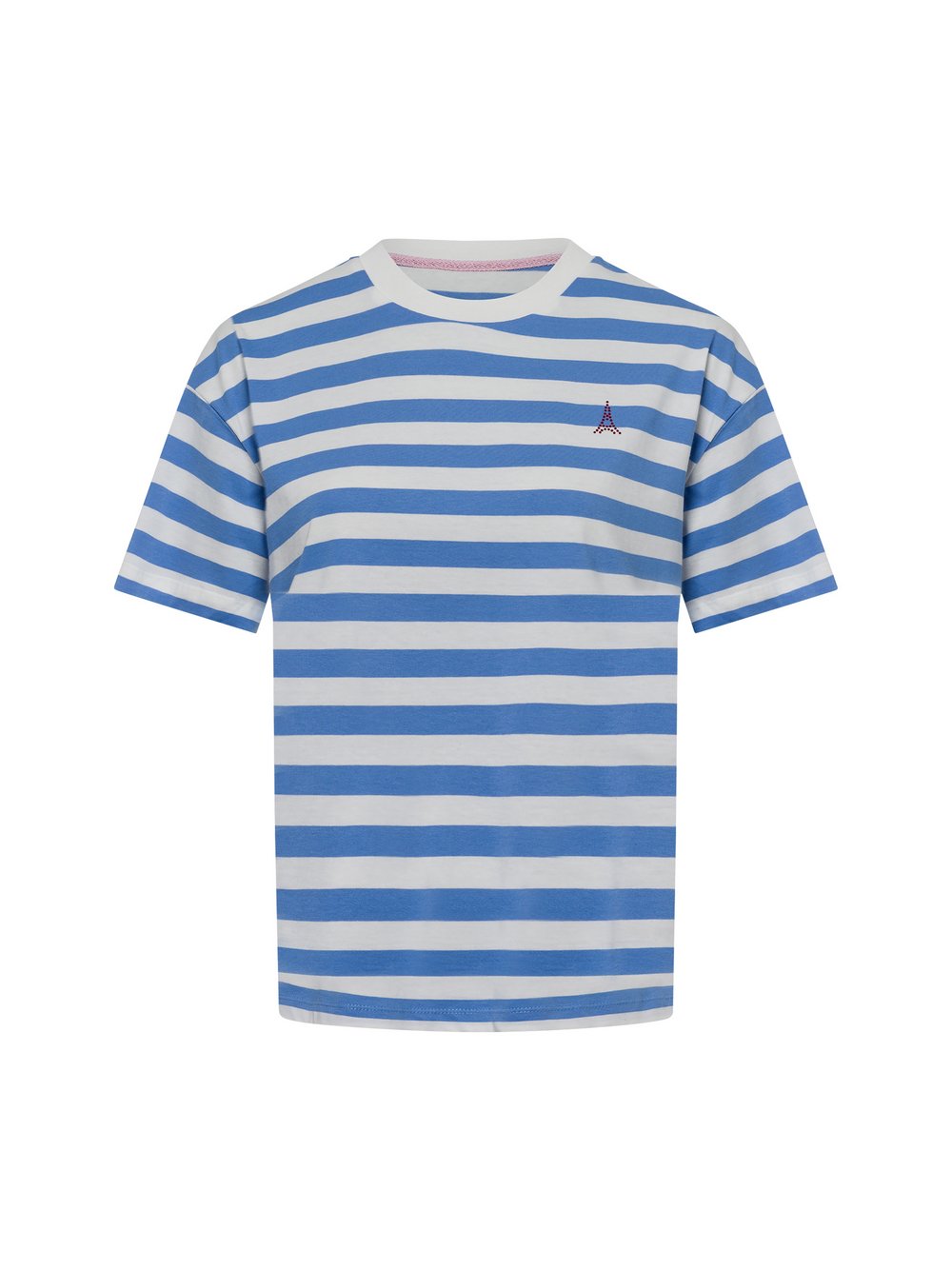 Marie Lund T-Shirt Damen Baumwolle blau gestreift, S