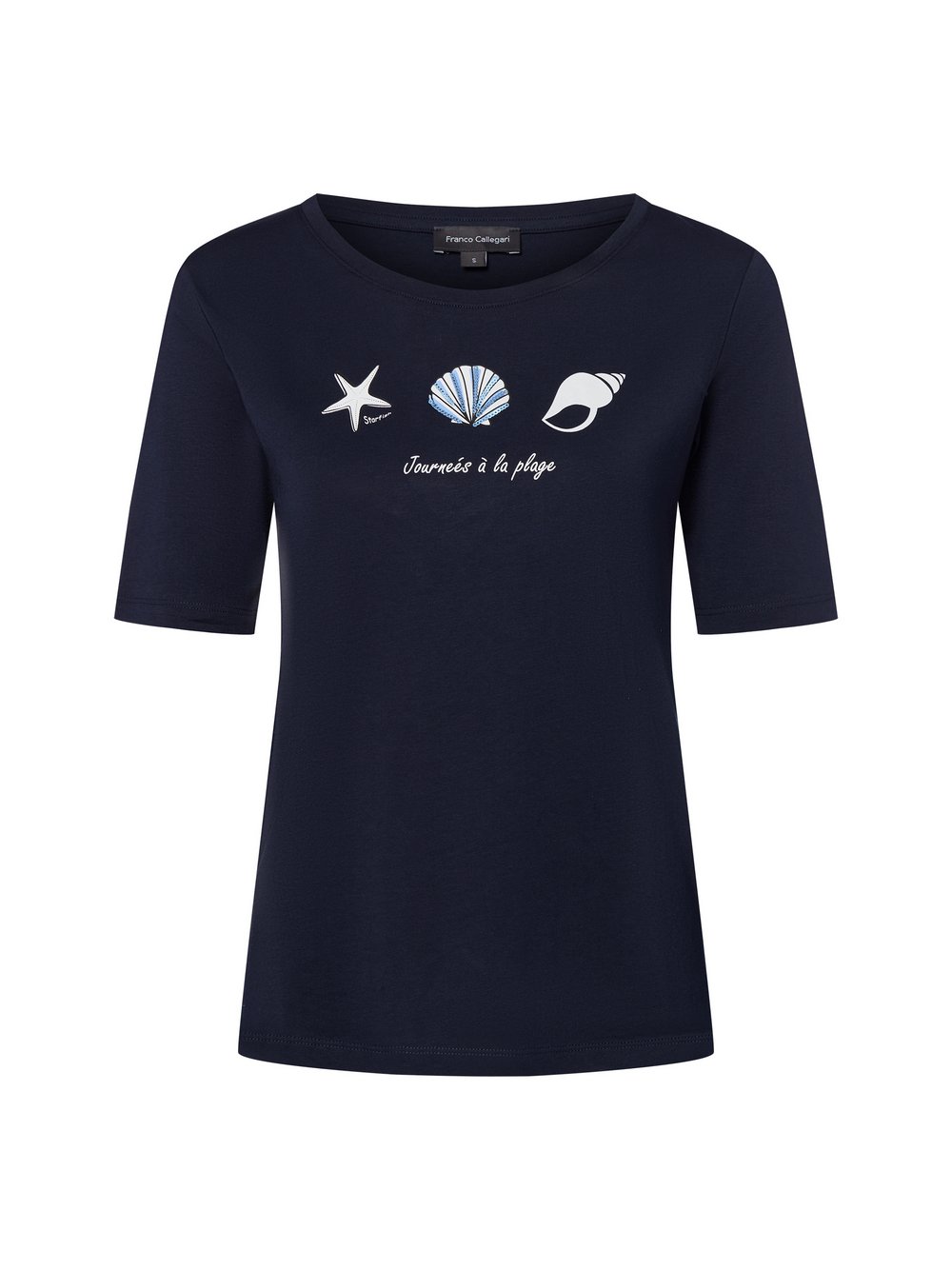 Franco Callegari T-Shirt Damen Baumwolle blau, S