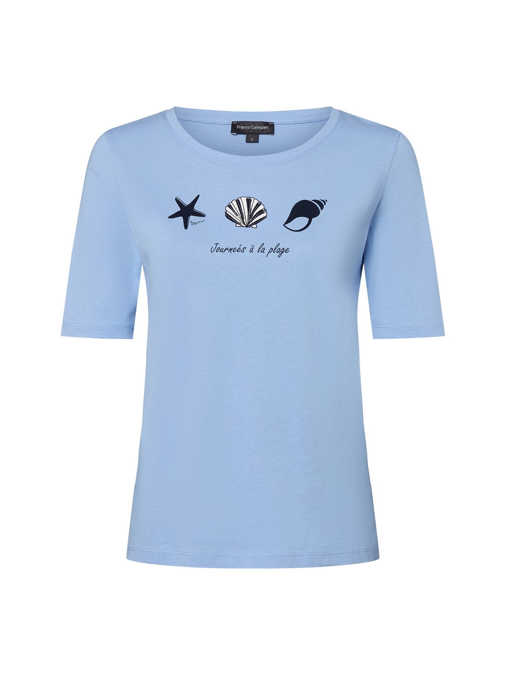 Franco Callegari T-Shirt Damen Baumwolle blau, S