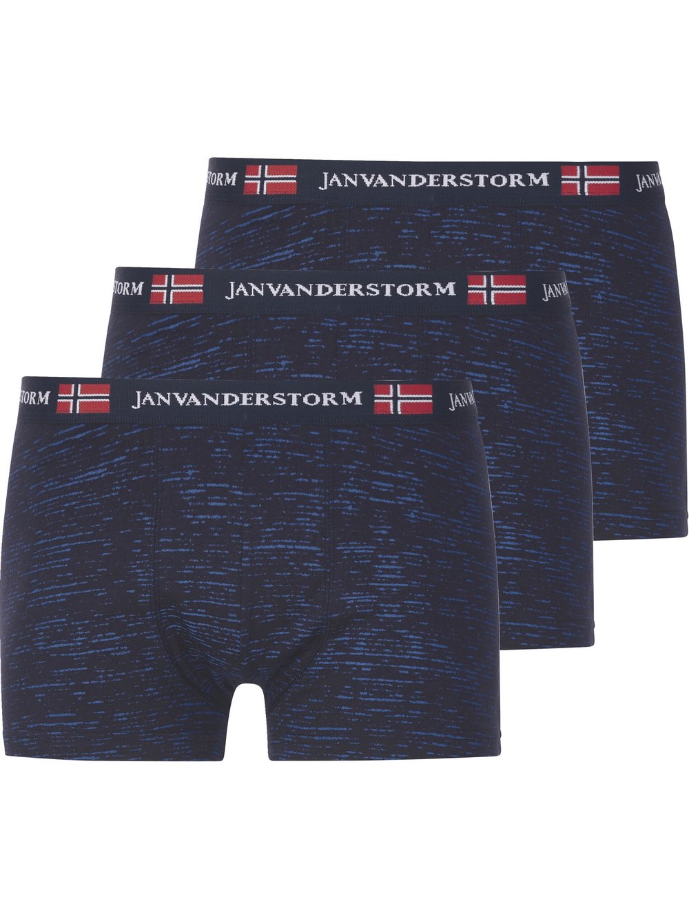 Thumbnail - Jan Vanderstorm 3er Pack Retropant Herren Baumwolle mehrfarbig gemustert, 7XL