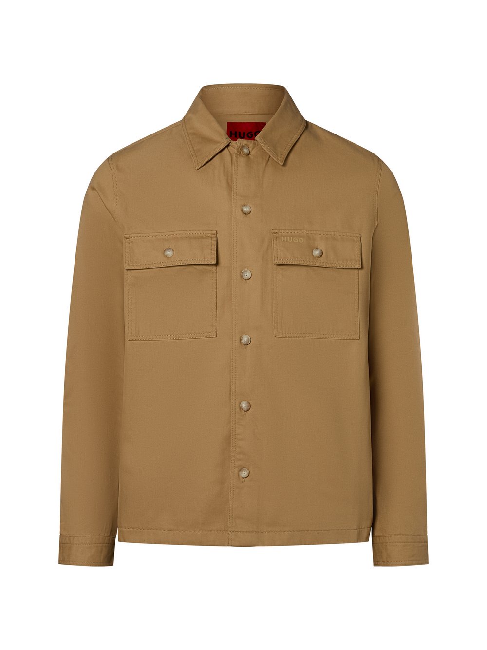 Thumbnail - HUGO Freizeithemd Herren Regular Fit Baumwolle beige, S