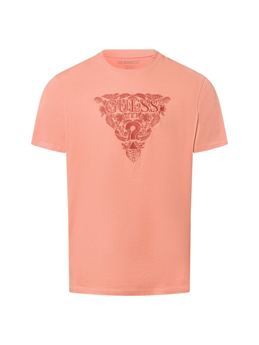 GUESS T-Shirt Herren Baumwolle orange, S