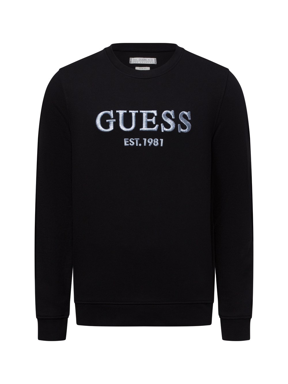 GUESS Sweatshirt Herren Baumwolle schwarz gemustert, XXL