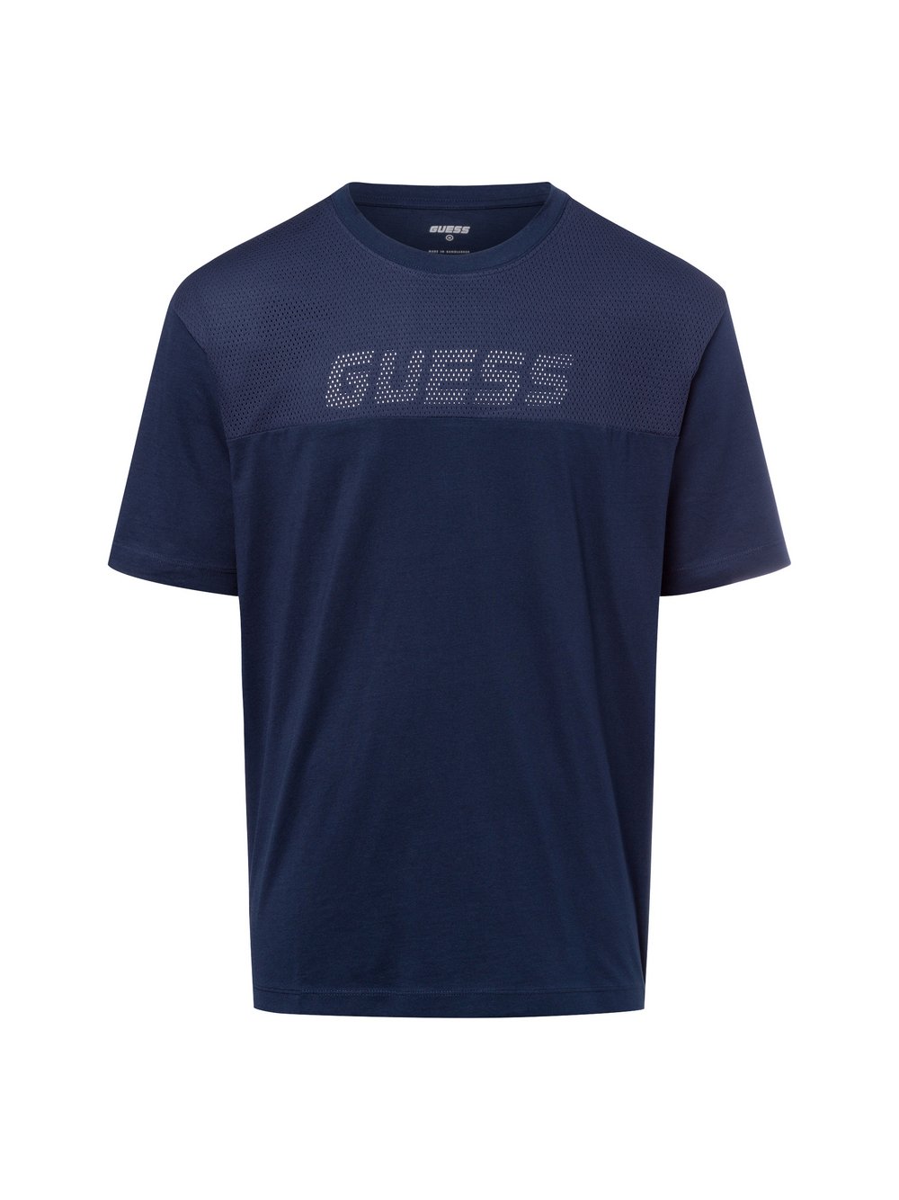 GUESS T-Shirt Herren Baumwolle blau, M