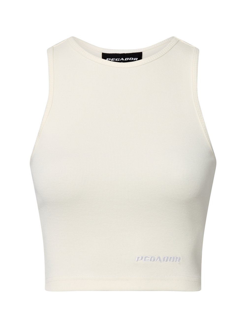 PEGADOR Crop Top Damen Baumwolle weiß, 40