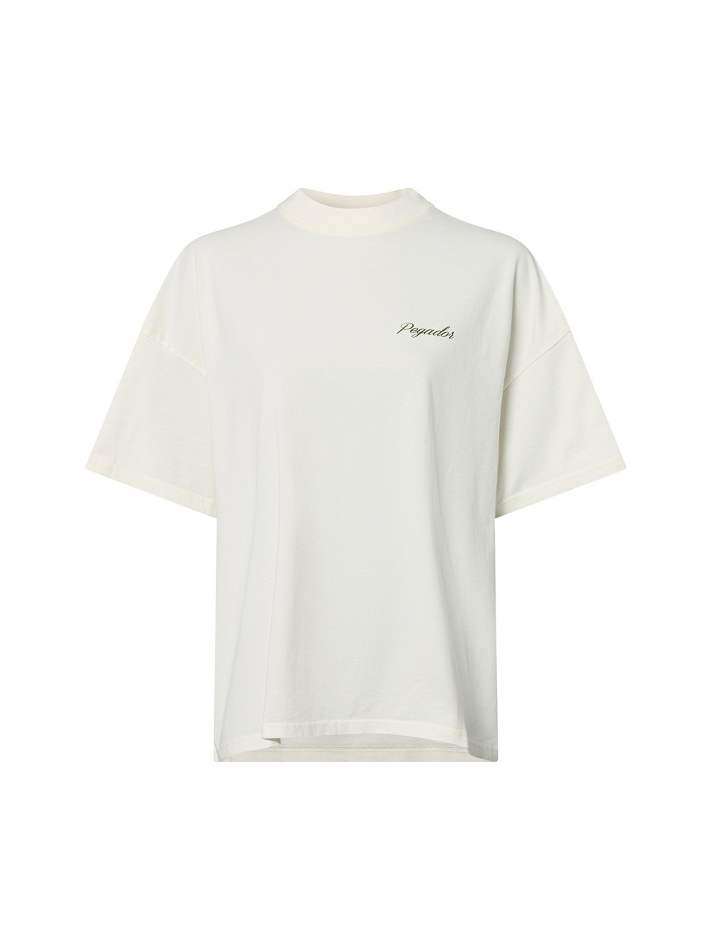PEGADOR T-Shirt Damen Baumwolle weiß bedruckt, 40