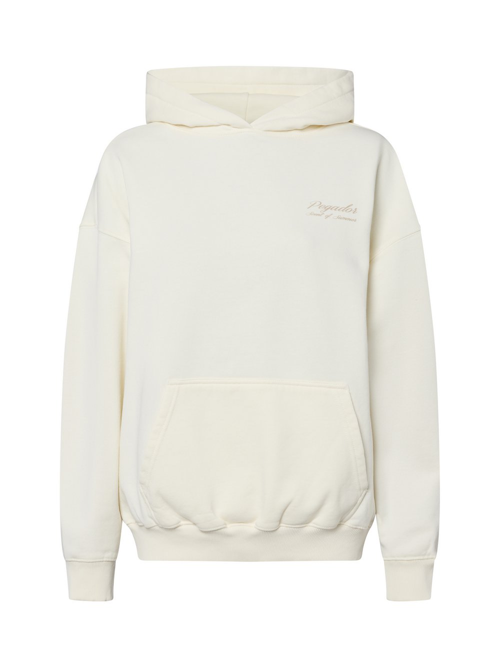 PEGADOR Kapuzenpullover Damen Sweat weiß bedruckt, S