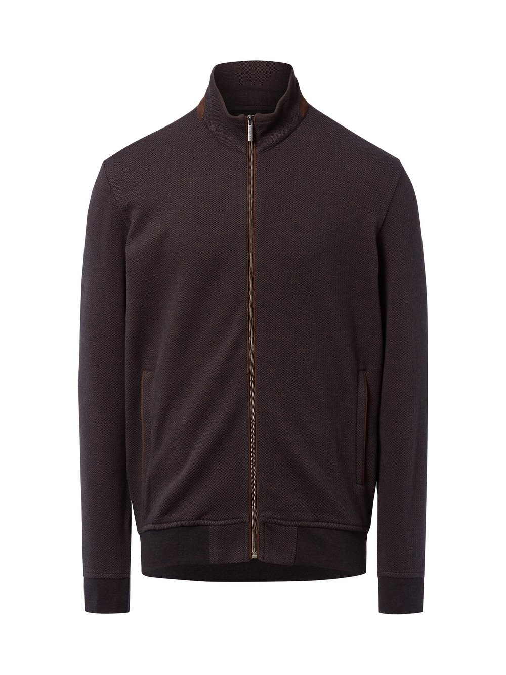 Bugatti Sweatjacke Herren Baumwolle mehrfarbig gemustert, XXL
