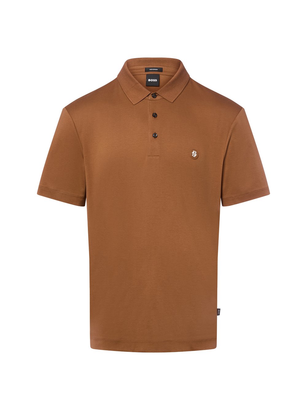 BOSS Poloshirt Herren Baumwolle braun, S