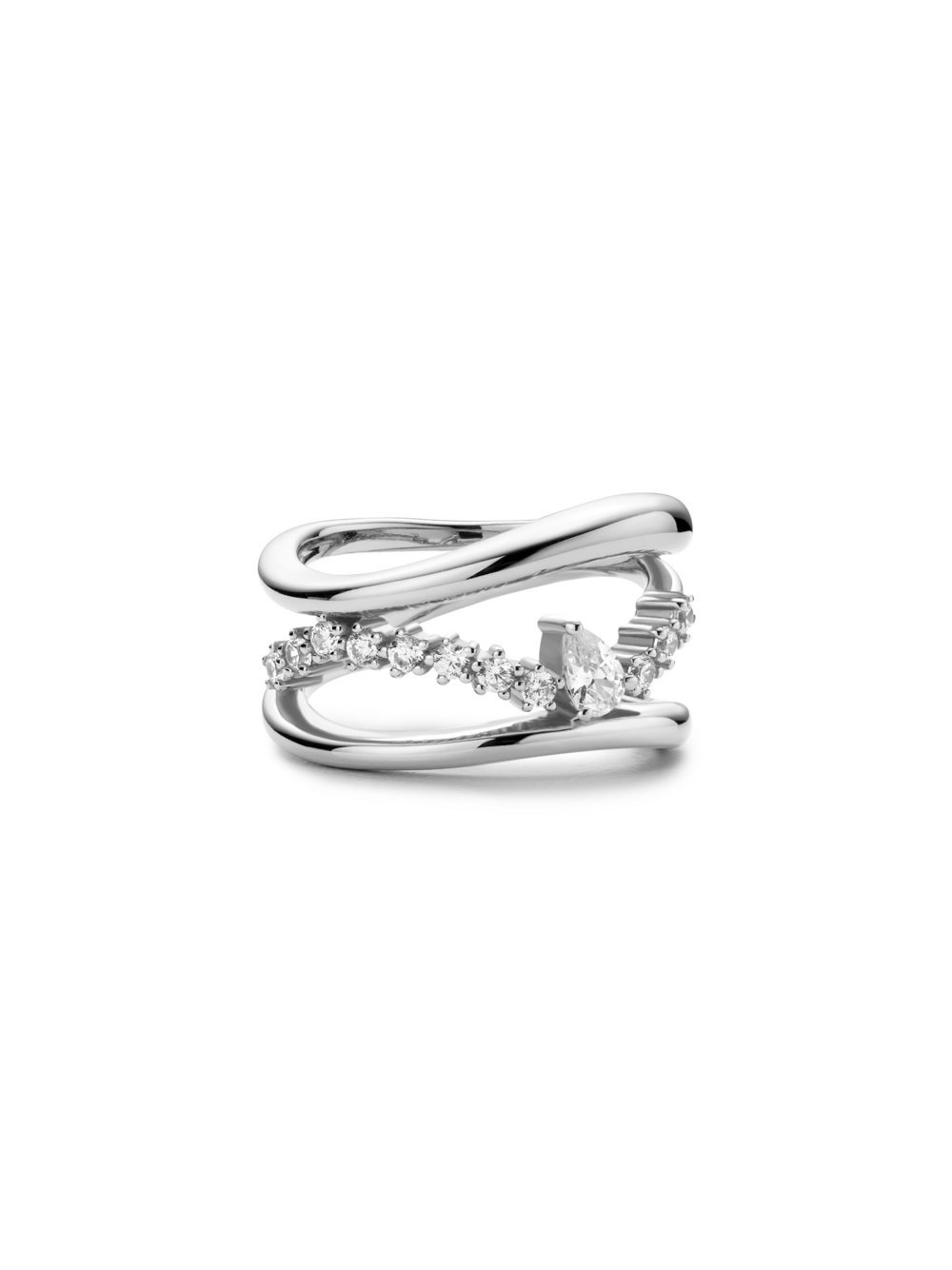 Ania Haie Ring Damen Sterlingsilber silber, 56