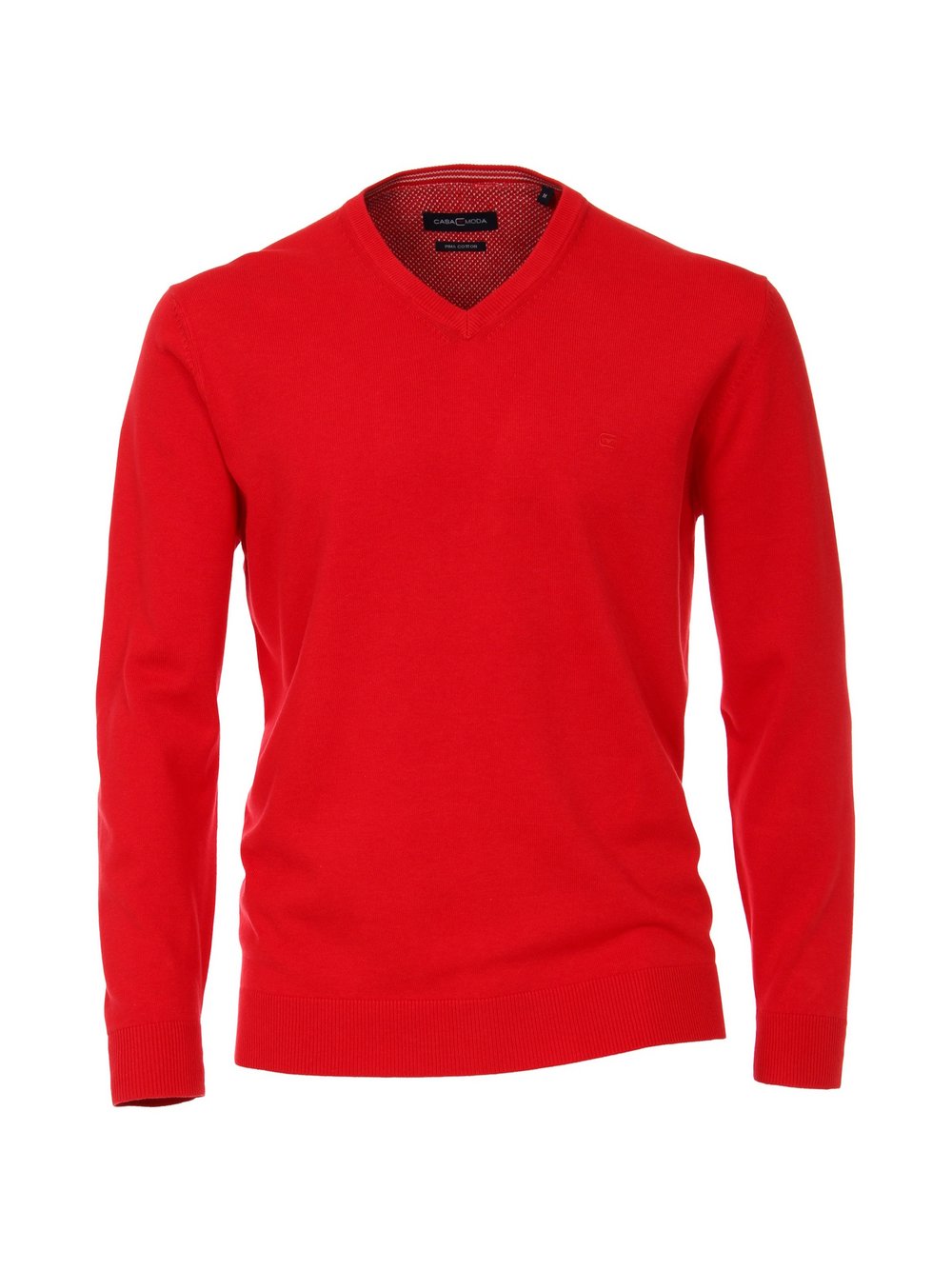 CASAMODA Pullover Herren Baumwolle rot, XXL