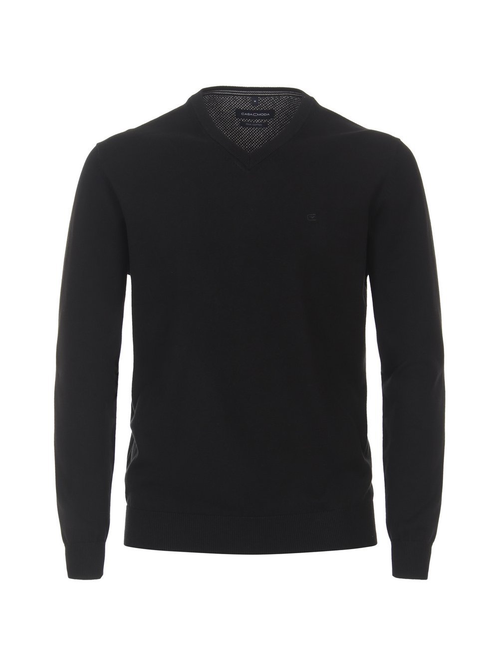 CASAMODA Pullover Herren Baumwolle schwarz, L