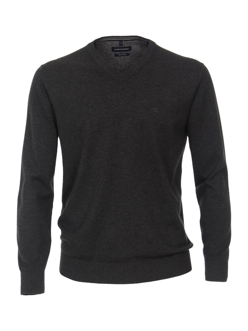 CASAMODA Pullover Herren Baumwolle grau, L