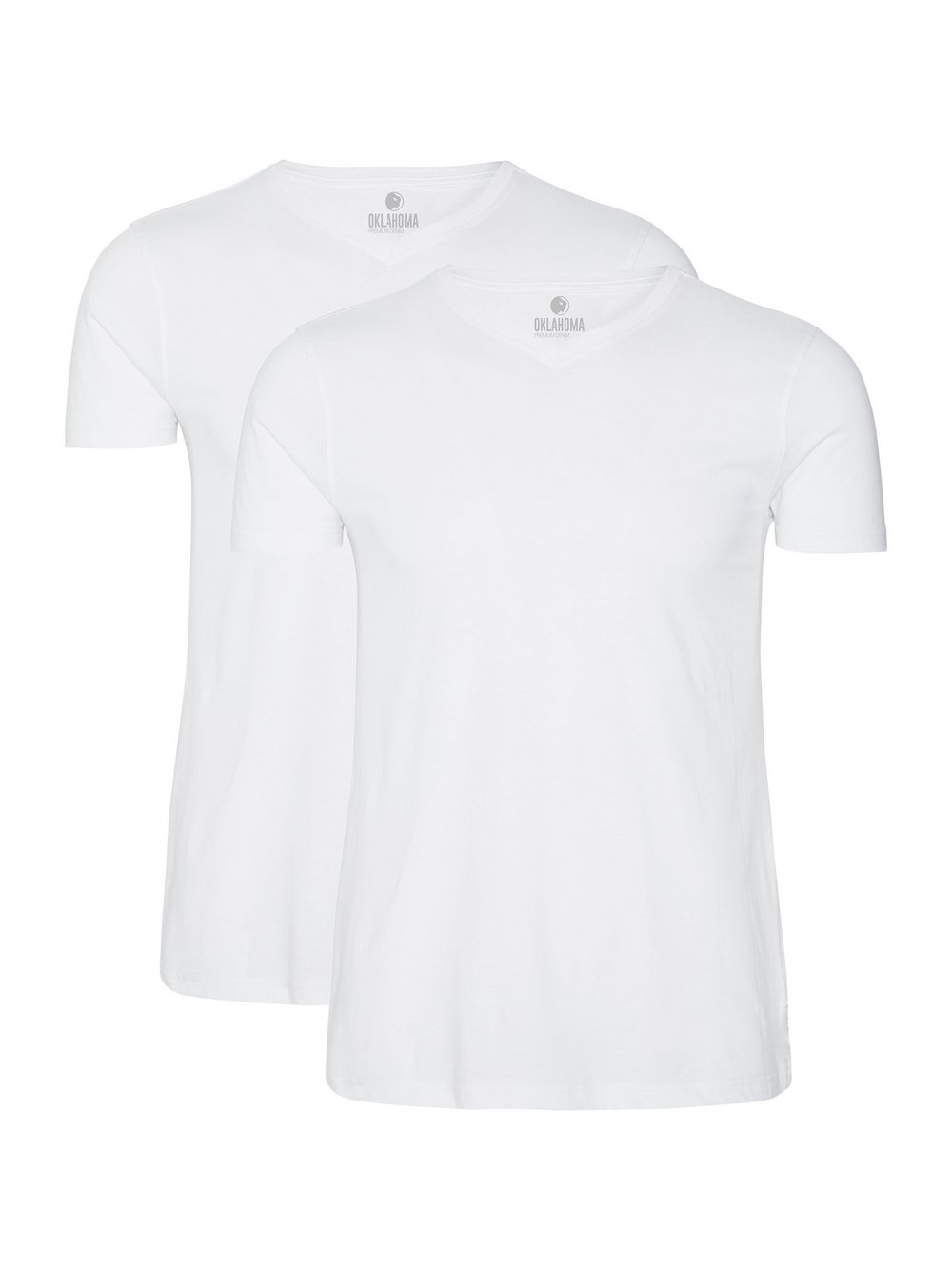 Oklahoma Jeans T-Shirt Herren Baumwolle weiß, S