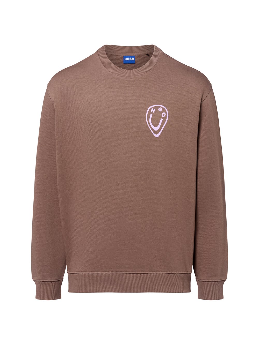 HUGO BLUE Sweatshirt Damen Baumwolle mehrfarbig bedruckt, XS