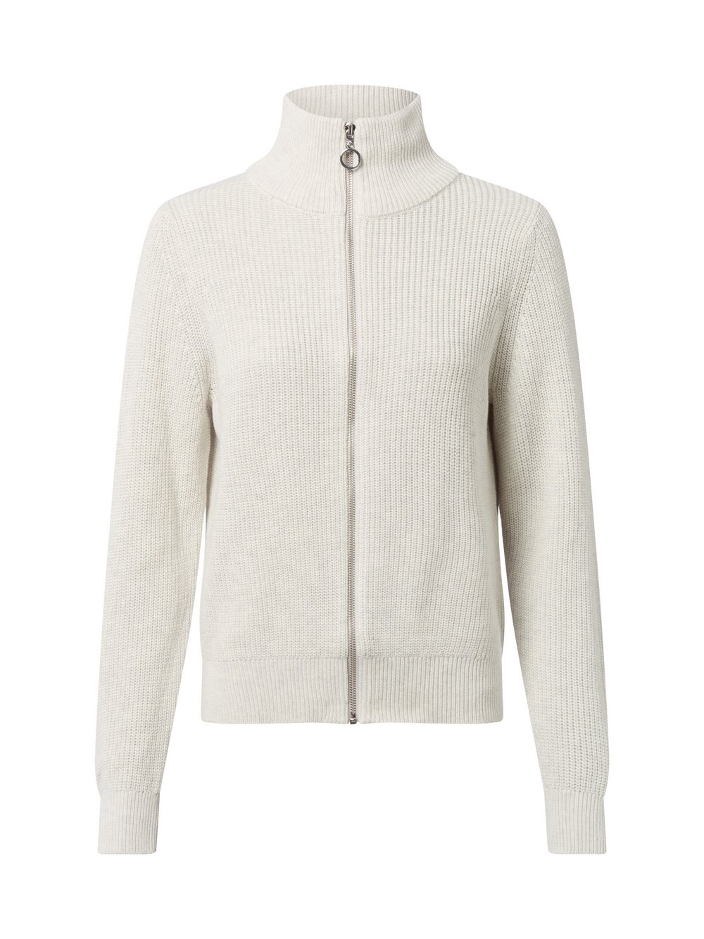 Franco Callegari Strickjacke Damen Baumwolle grau meliert, XXL
