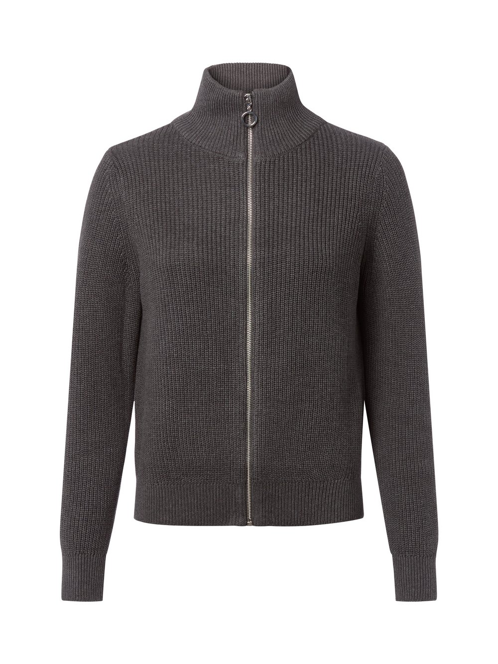 Franco Callegari Strickjacke Damen Baumwolle grau meliert, XL