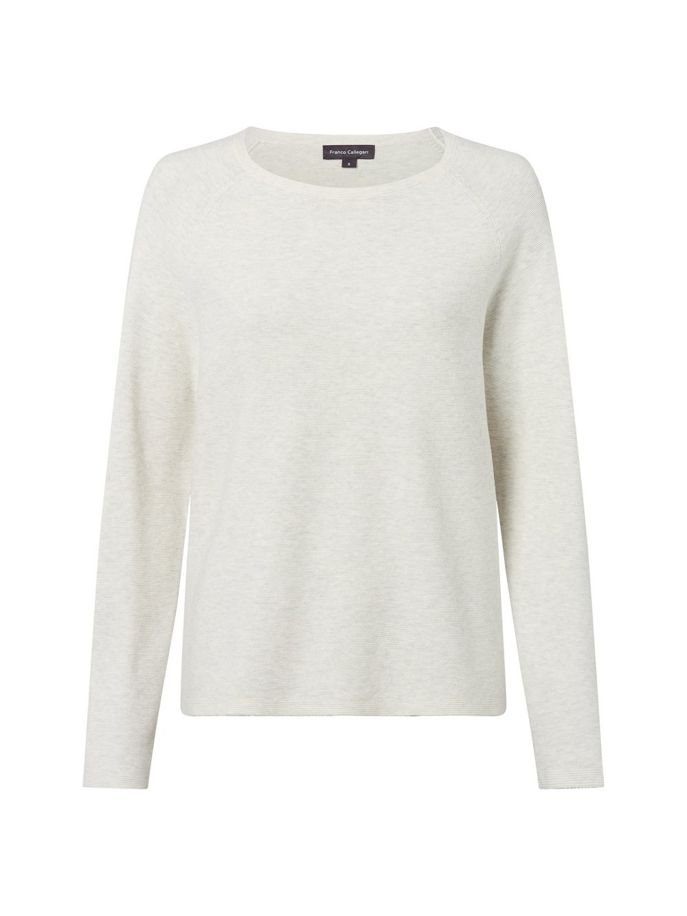 Franco Callegari Pullover Damen Baumwolle grau meliert, XXXL
