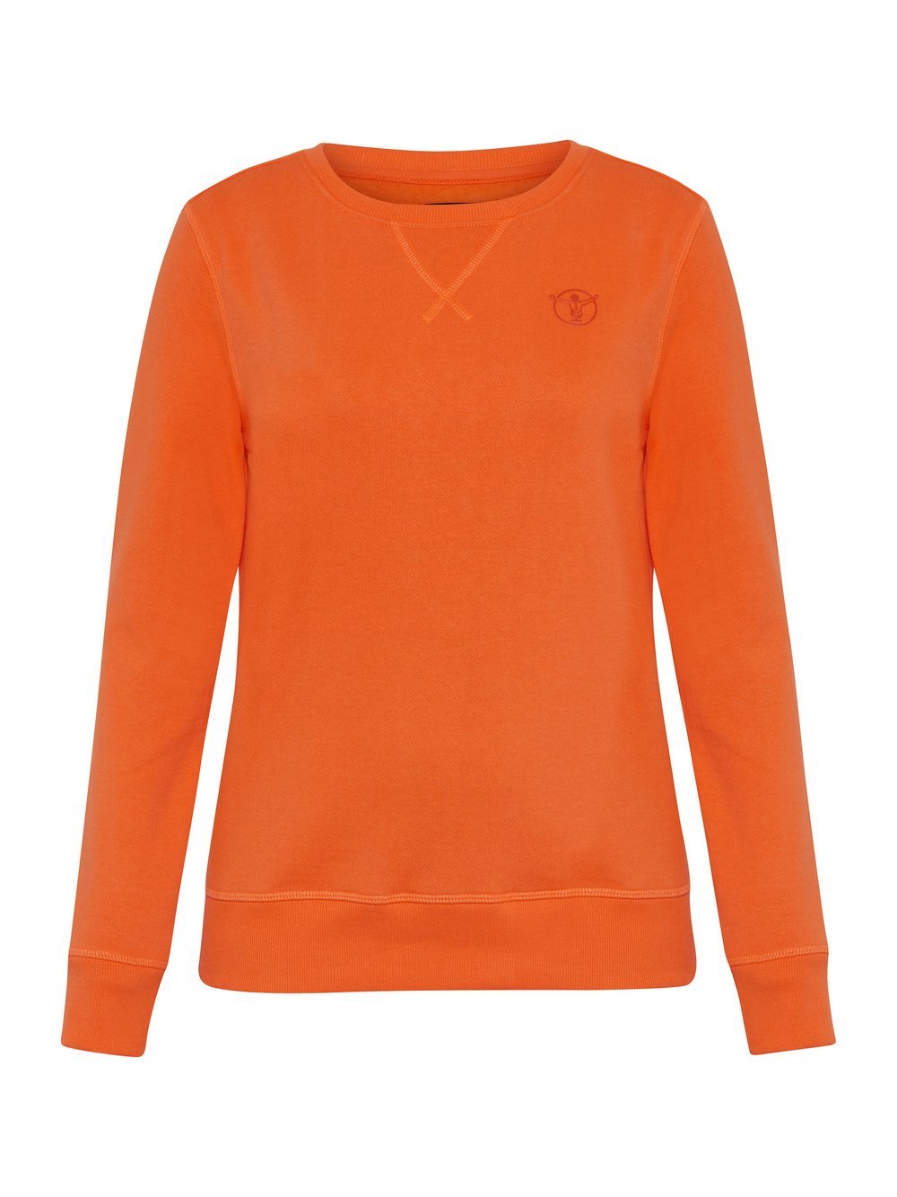 Chiemsee Sweatshirt Damen Baumwolle orange bedruckt, L