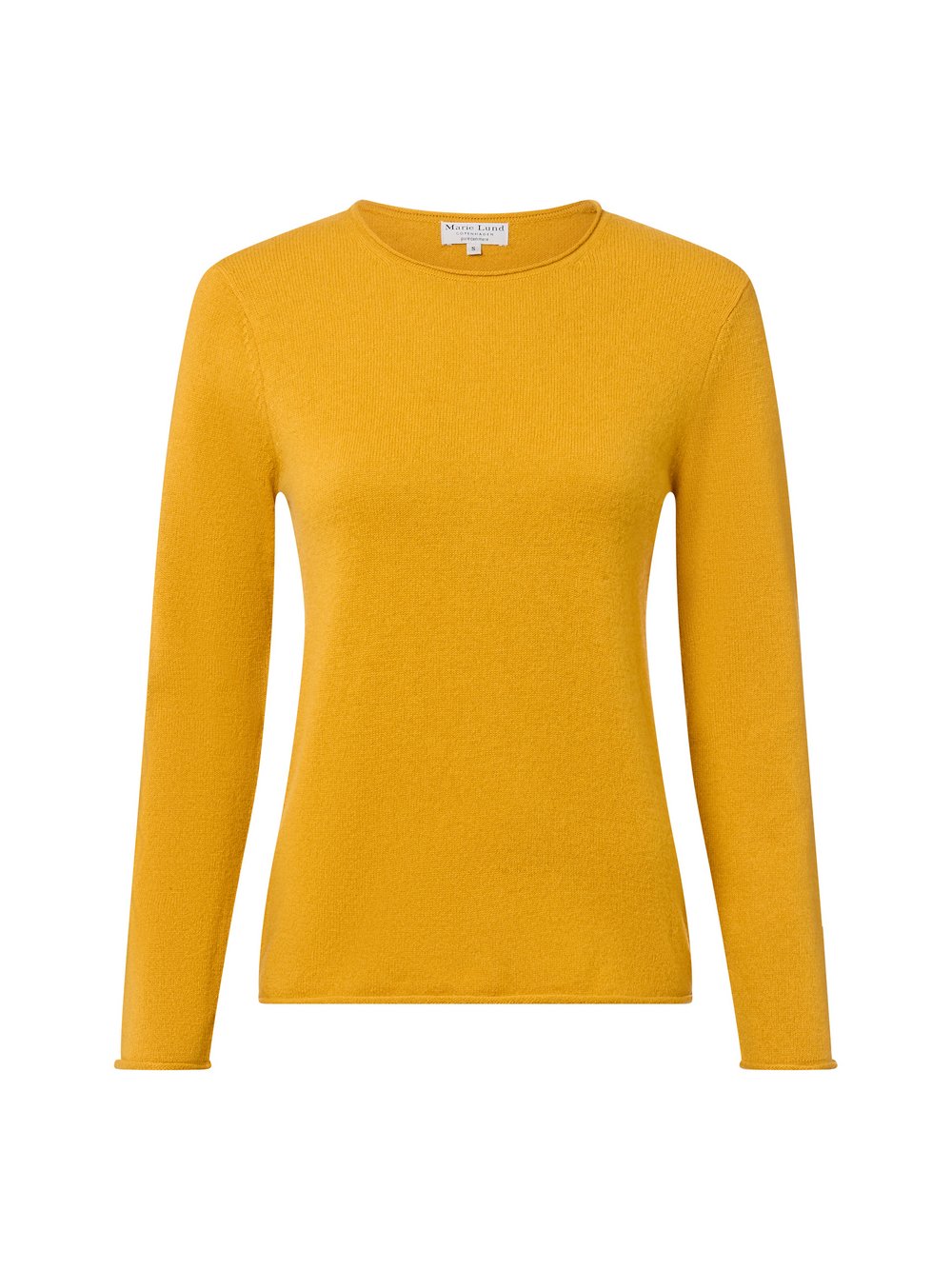 Marie Lund Pure Cashmere Pullover Damen Feinstrick gelb, XXL