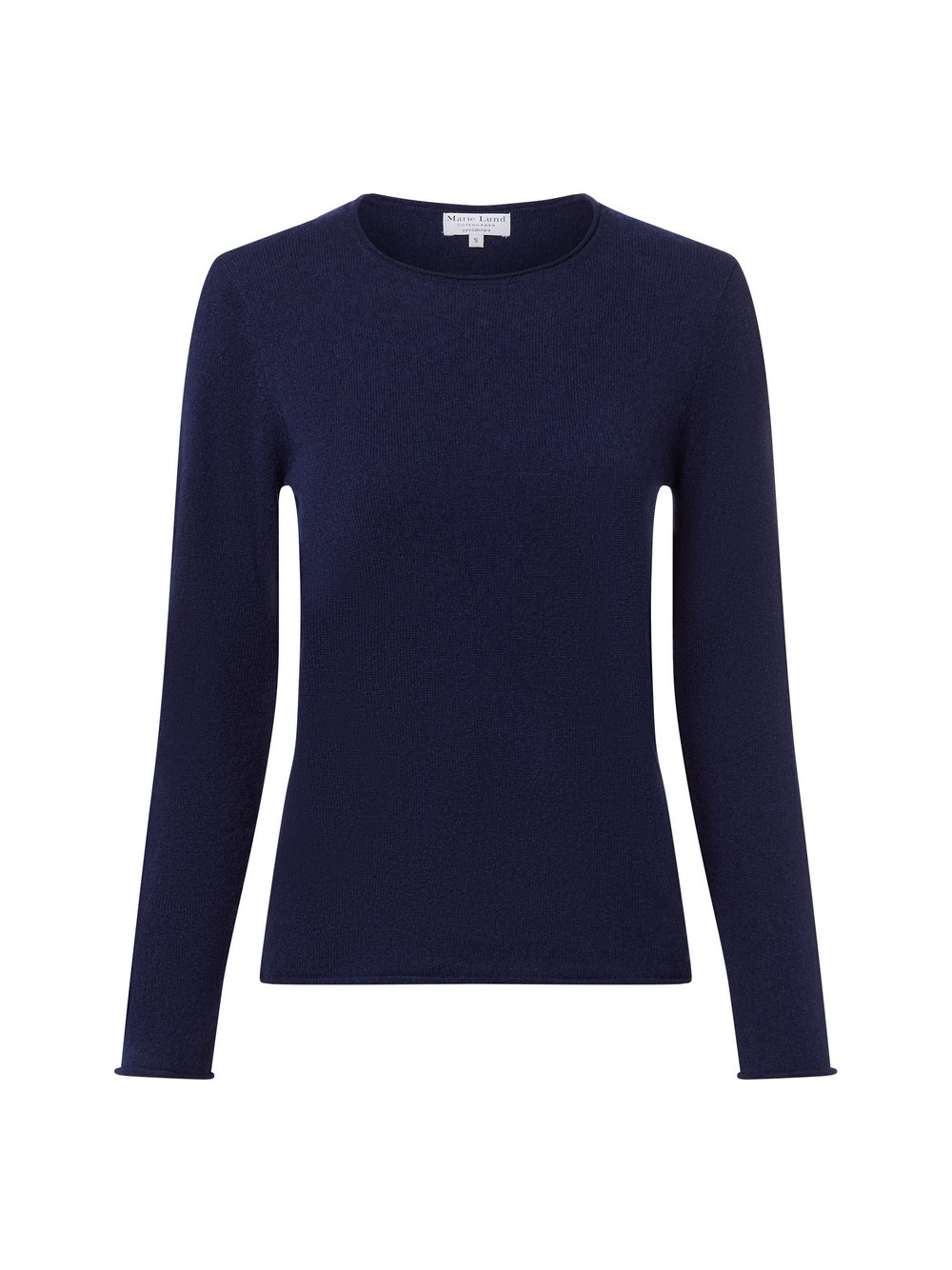 Marie Lund Pure Cashmere Pullover Damen Feinstrick blau, L