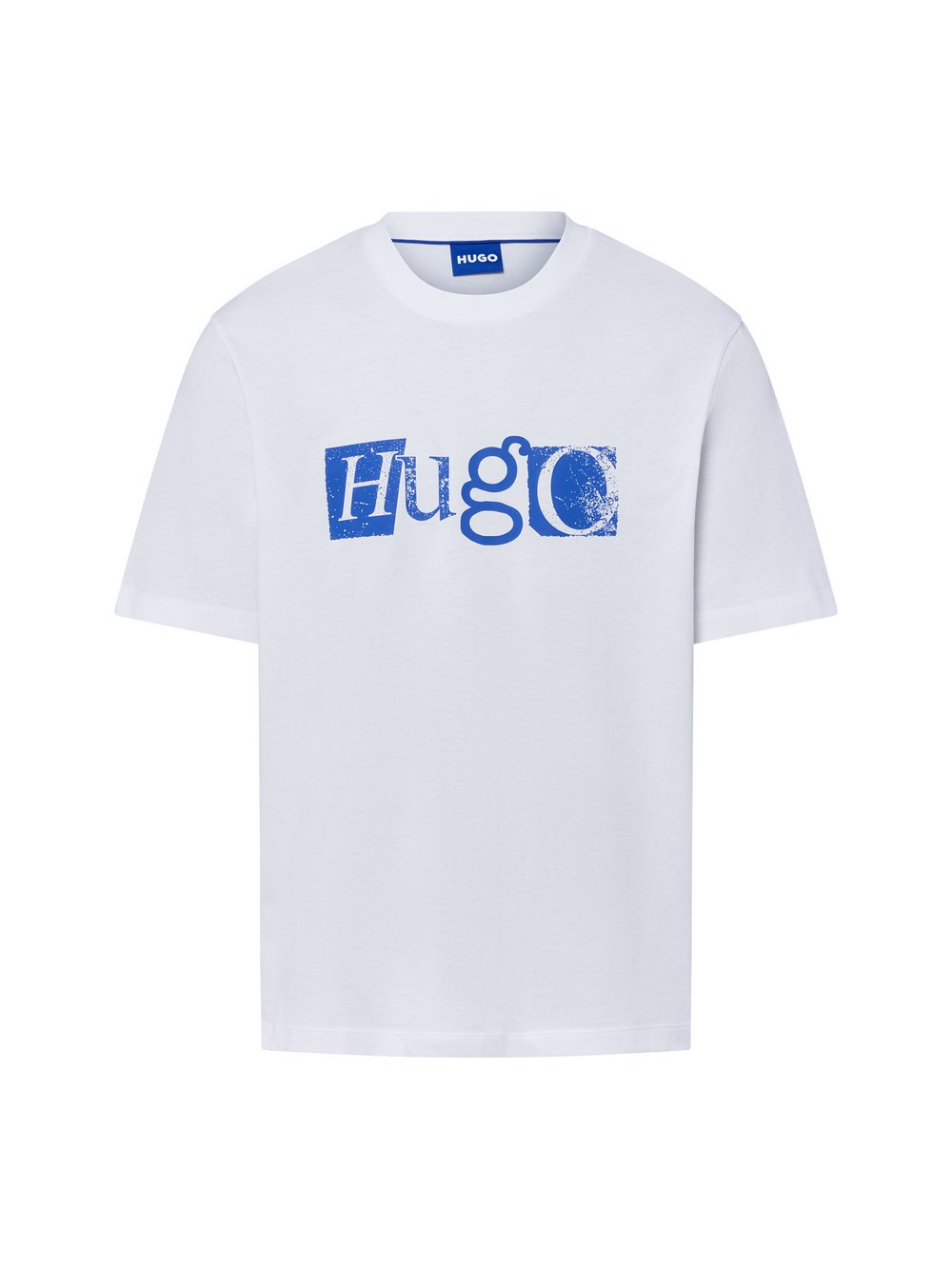 HUGO BLUE T-Shirt Herren Baumwolle mehrfarbig bedruckt, XL