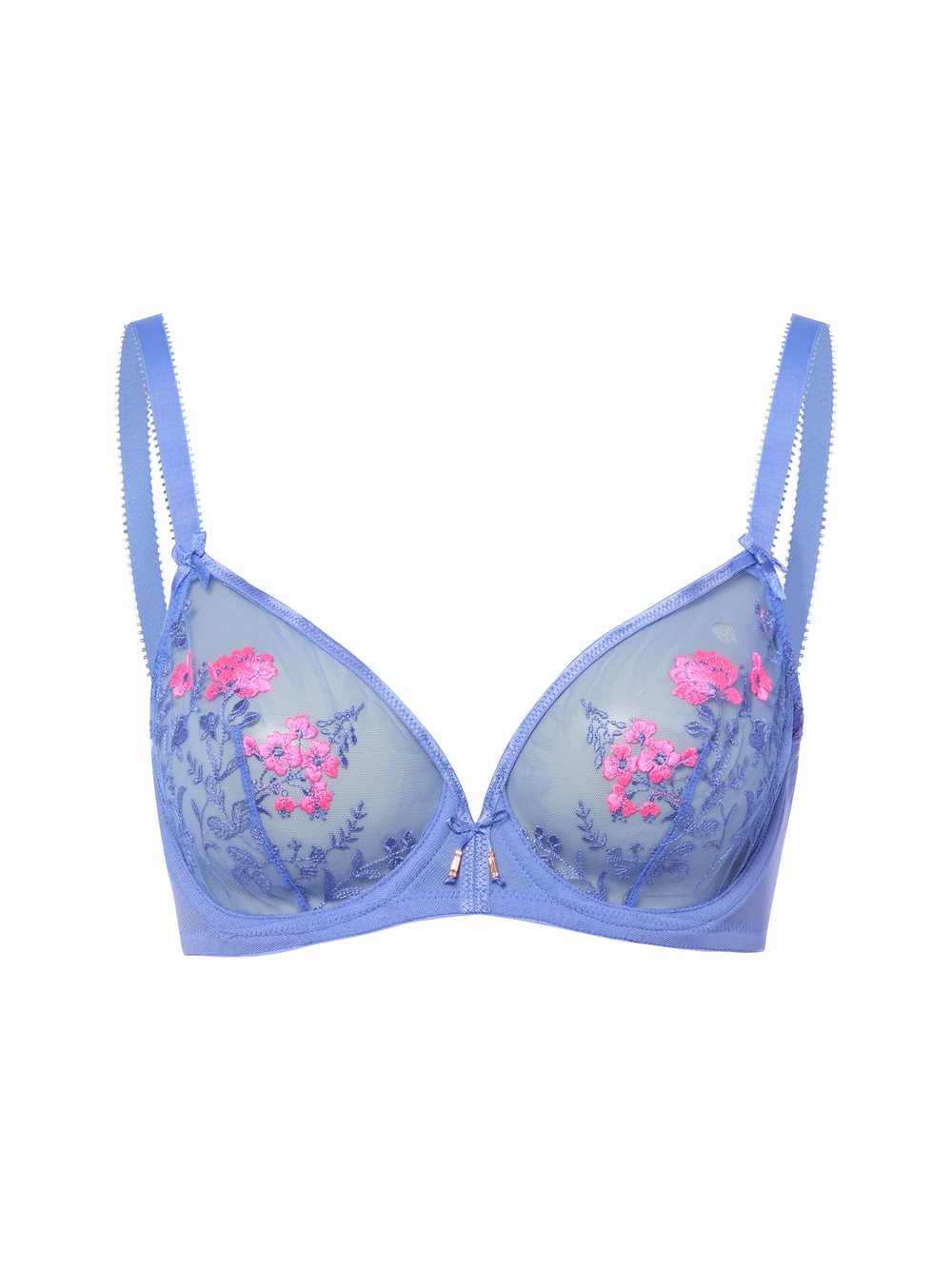 Lascana Bügel-BH Damen blau gemustert, 90C