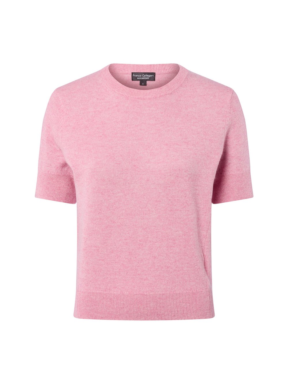Franco Callegari Pure Cashmere Strickshirt Damen Feinstrick rosa meliert, XXL