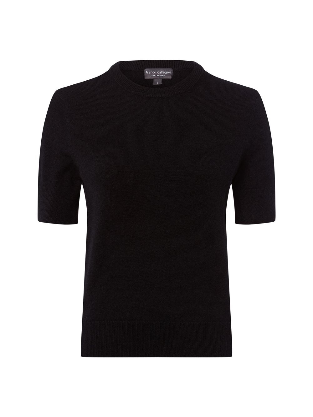 Franco Callegari Pure Cashmere Strickshirt Damen Feinstrick schwarz, L