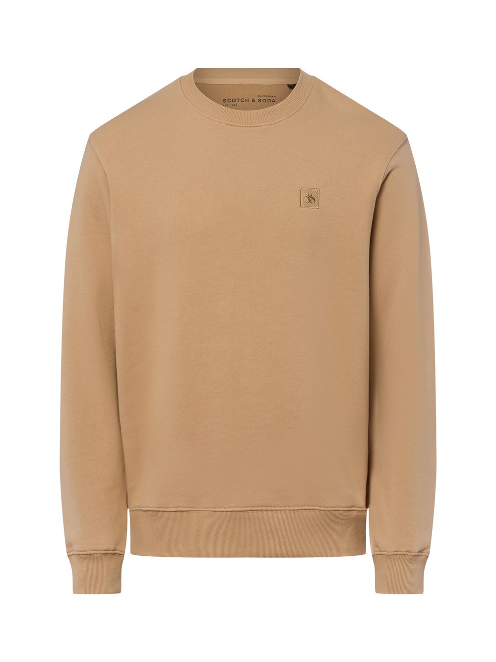 Scotch & Soda Sweatshirt Herren Baumwolle braun, XXL