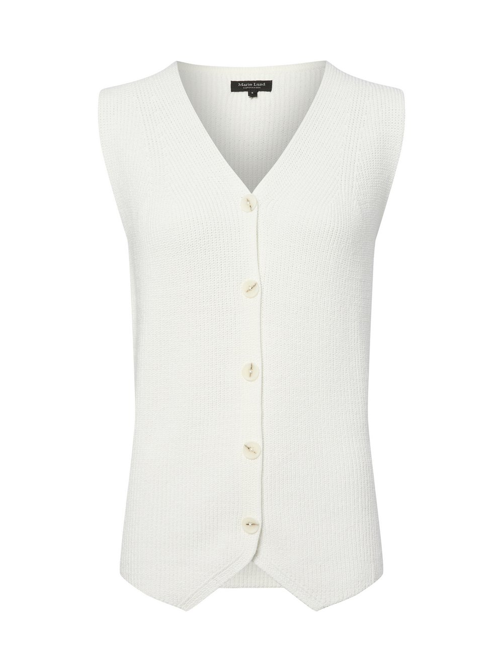 Marie Lund Strickweste Damen Viskose weiß, XS