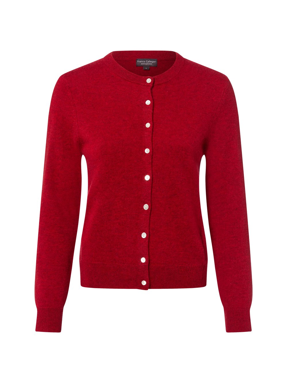 Franco Callegari Pure Cashmere Strickjacke Damen rot meliert, S
