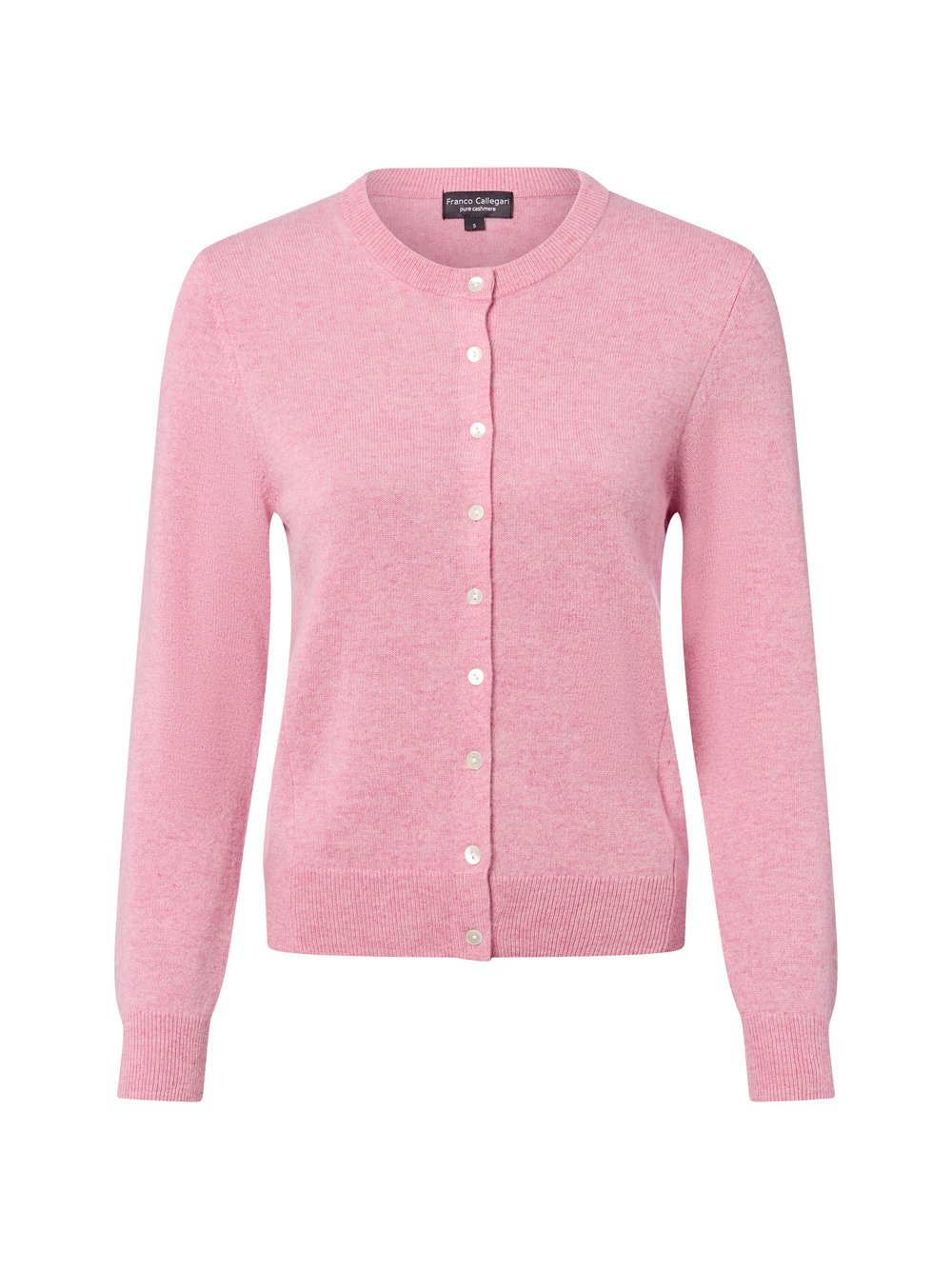 Franco Callegari Pure Cashmere Strickjacke Damen rosa meliert, S