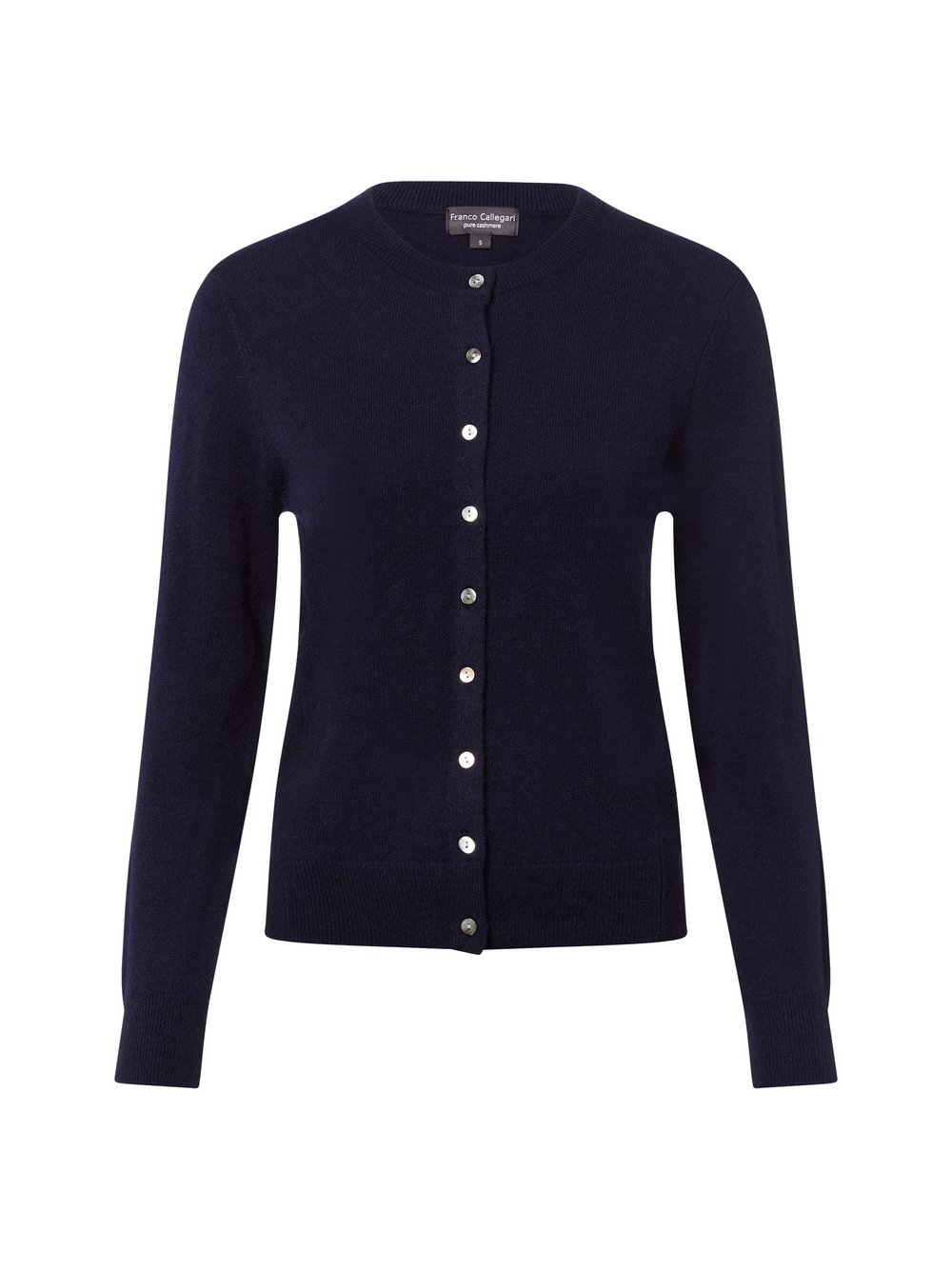 Franco Callegari Pure Cashmere Strickjacke Damen blau, XXL