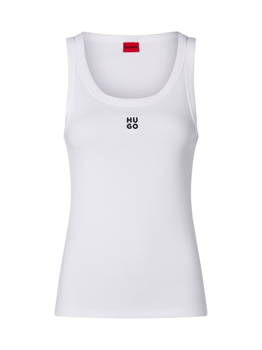 HUGO Top Damen Baumwolle weiß, M