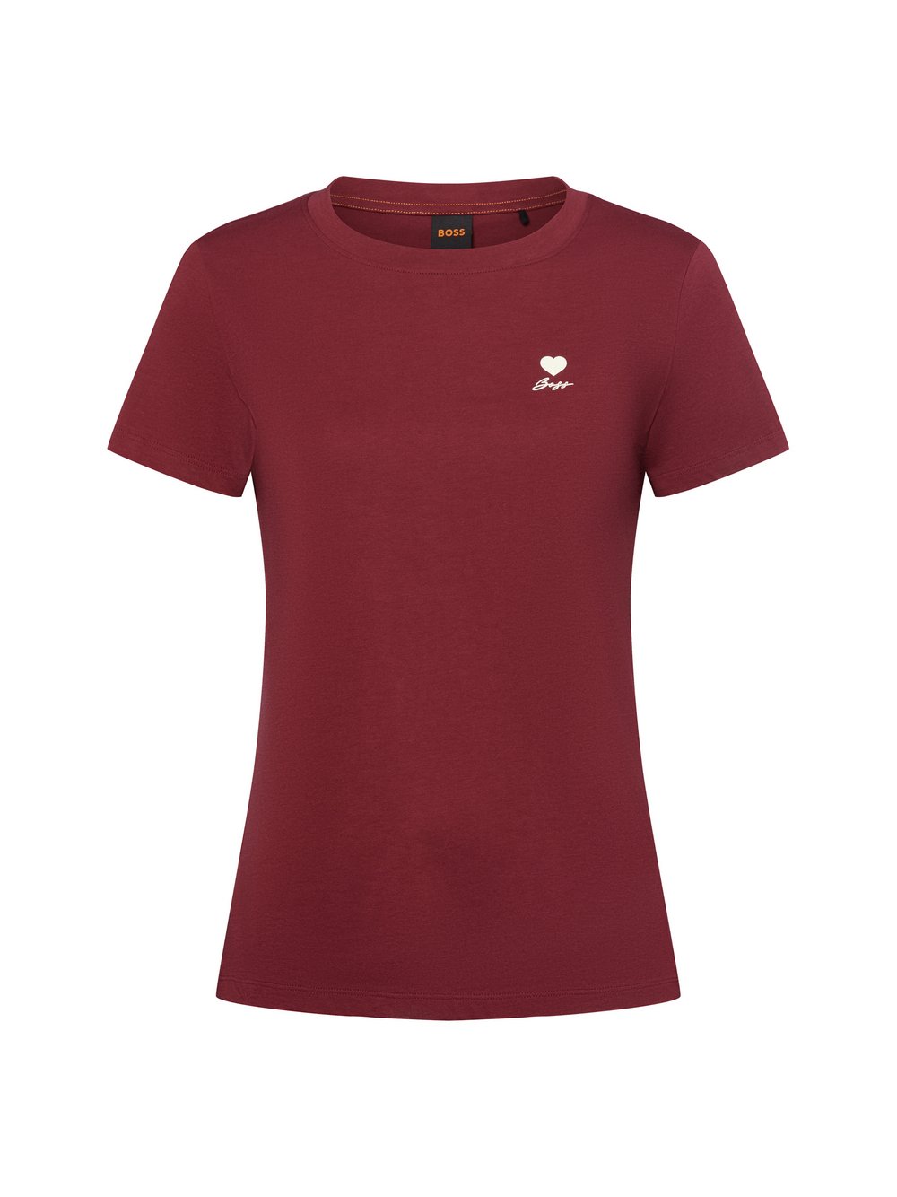 Thumbnail - BOSS Orange T-Shirt Damen Baumwolle rot, L