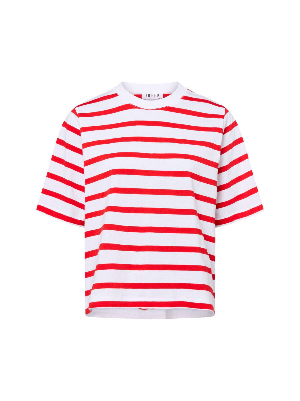 EDITED T-Shirt Damen Baumwolle mehrfarbig gestreift, 38