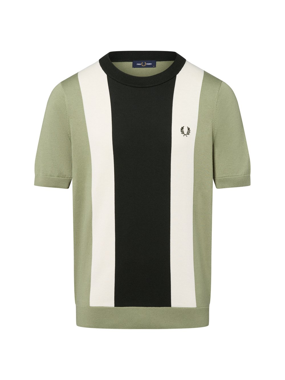 Fred Perry Strickshirt Herren Baumwolle mehrfarbig gestreift, XL